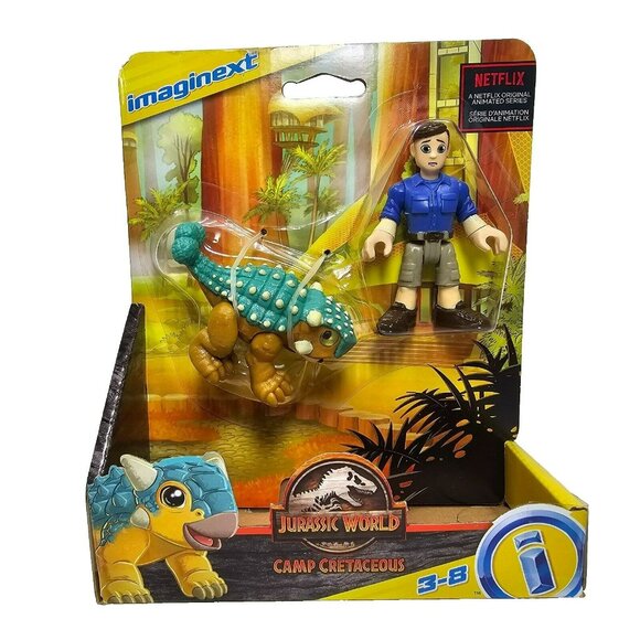 Imaginext Jurassic World Camp Cretaceous Bumpy & Ben Action Figures NEW 2021 - Picture 1 of 5